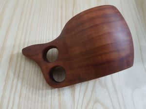 ถ้วยชาไม้ธรรมชาติแนวชนบทสำหรับกาแฟไวน์เครื่องดื่มร้อน/เย็นแก้วมักปรับแต่งได้สไตล์หรูหราทันสมัย - Product Image 3