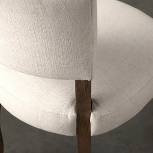 Antique Classic Modern Upholstered Dining <b>Chair</b> Upholstered Linen Fabric for Hotel and Apartment Dining <b>Chair</b> - Product Image 3