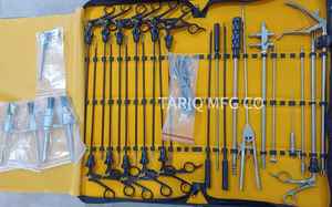 Recién llegado, pinzas laparoscópicas de acero, tijeras, pinza, disector y soporte de aguja, Kit completo de cirugía, uso Manual - Product Image 6