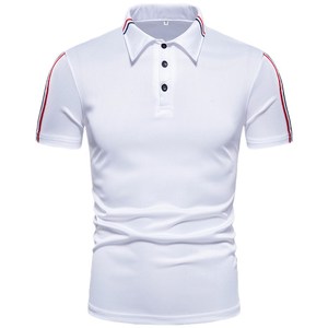 Polo à revers à manches courtes pour hommes, t-shirt de Golf décontracté à manches courtes bon marché - Product Image 3