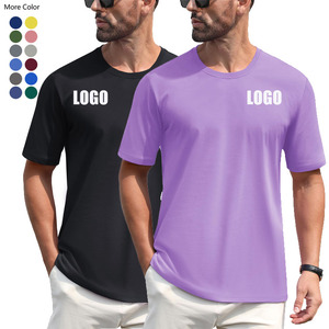 เสื้อยืดออกกำลังกายแขนสั้นสำหรับผู้ชายเสื้อยืดผ้าฝ้ายแบบกำหนดเองเสื้อยืดแขนสั้นผ้าฝ้าย - Product Image 1