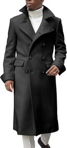 Manteau long en tissu de laine pour hommes de haute qualité Trench-coat d'hiver chaud pour les affaires et les vêtements quotidiens Prix de gros pour hommes - Product Image 3
