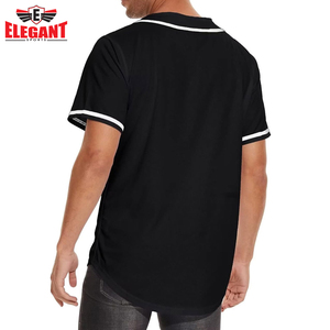 Bonne qualité Meilleur fournisseur Personnalisation Logo imprimé Produit confortable Meilleur tissu Chemise de baseball par Elegant Sports - Product Image 3