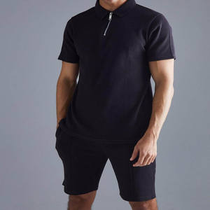 Conjunto de camiseta y pantalones cortos de verano con logotipo personalizado de diseño novedoso 2025 estilo informal transpirable de algodón de alta calidad - Product Image 4