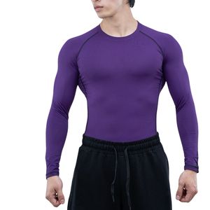 Camiseta de Compresión de Manga Larga para Hombre, Logotipo Personalizado, OEM, Marca Privada, Transpirable, Secado Rápido, Anti-UV, Ecológica, Spandex/Poliéster, para Gimnasio - Product Image 1