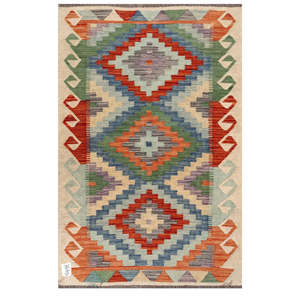Alfombra Imaco Maimana, Alfombra Kilim Afgana, 130 x 84 cm, Tapiz para Colgar en la Pared - Product Image 1