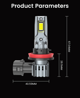Ampoules de phare LED pour voiture super lumineuses 8000LM H1 H3 H4 H7 H11 pour 9004 9005 9006 9012 Voiture Moto Camion Phare LED