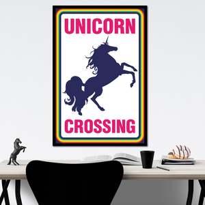 Affiche de style moderne Unicorn Crossing pour décoration murale - Product Image 4