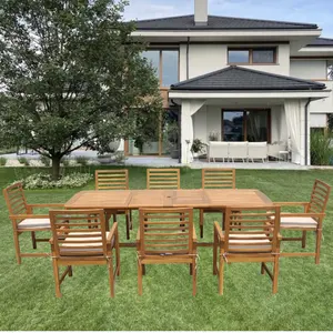 High Quality Garden Dining Table Sets Outdoor Furniture Modern Style Factory Price Patio Furniture Vietnam Manufacturer