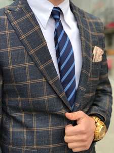 New Men's Suit Three Piece Casual Slim Fit Small Suit Solid Coat Pants Bridegroom <b>Dress</b> Men Slimfit for Men Bridegroom Suit - Product Image 3