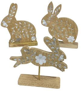 Conejos de conejito de madera a precios al por mayor con conejos de conejito hechos a mano de alta calidad a la venta por exportadores indios - Product Image 2