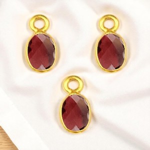 925สีมรกตย้อมสีเงินทอง6x4มม. วัสดุทำเครื่องประดับทำมือมรกต - Product Image 2