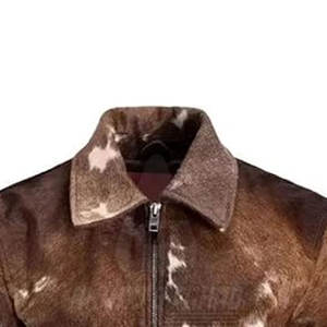 Chaqueta de Cuero Vacuno para Mujer, Tejida, con Cierre de Cremallera, Servicio OEM, Color y Logotipo Personalizados, para Invierno - Product Image 4