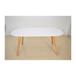 Table à manger ovale moderne de marque Arianne, en bois massif de haute qualité, assemblage facile, services OEM et ODM pour meubles de salle à manger - Product Image 4