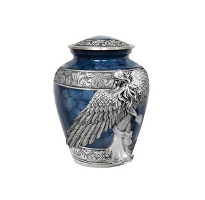 Urne funéraire imprimée Sea Shore pour cendres commémoratives urne souvenir en métal urne funéraire adulte en aluminium à vendre - Product Image 3