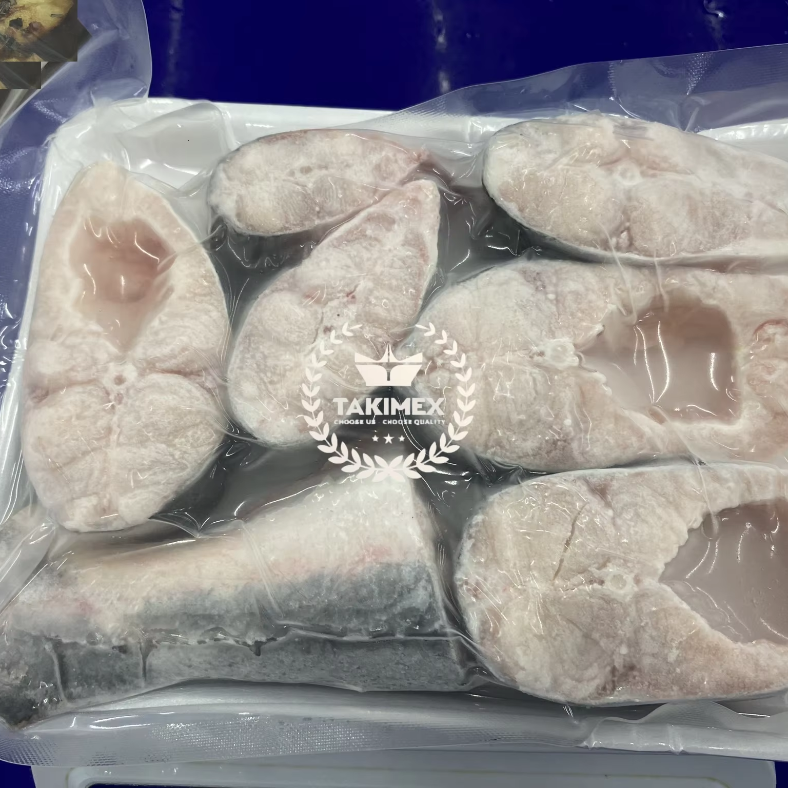 Филе рыбного стейка баса 100% CFIA of Vietnam 18oz up Pangasius Block 5 кг по хорошей цене, произведено на фабрике морепродуктов TAKIMEX