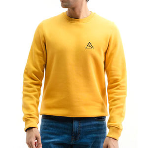 เสื้อสเวตเชิ้ตผู้ชายแบบเรียบ สีพื้น ผ้าคอตตอนผสม คุณภาพสูง สำหรับผู้ชาย - Product Image 4