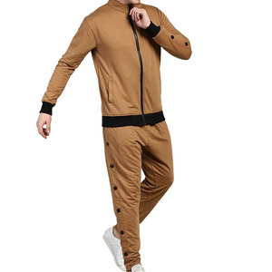 Conjunto Deportivo Informal para Hombre, Talla Grande, Transpirable, Ligero, 100% Algodón, Manga Larga, Color Negro Sólido, Último Diseño de Invierno, en Oferta - Product Image 3