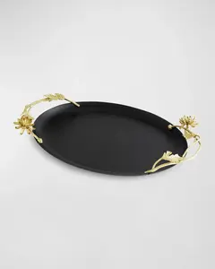 Plateau en plastique PP de qualité supérieure, fait main, accessoires de salle de bain, emballage cadeau décoratif doré, décoration de table, Zaid Exports - Product Image 4