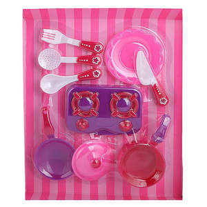 Juego de cocina de 8 piezas para niñas - Rosa - Product Image 1
