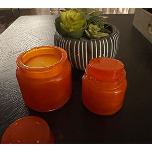 Set of <b>Large</b> and Small Gel Wax <b>Candles</b> for Home Decoration - Product Image 5
