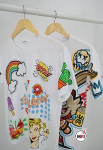 Venta al por mayor 100% algodón camisetas unisex transpirable y cómodo logotipo personalizado Chenille bordado y diamantes de imitación media manga camisa - Product Image 2