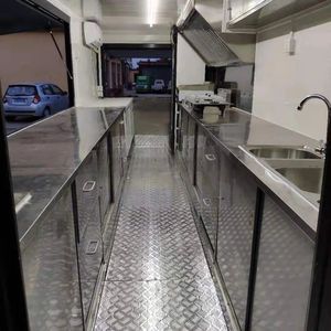 Remolque de comida remolcable de fibra de vidrio con estándares comerciales con cocina completa para servicio de aperitivos y café/helado a la venta - Product Image 5