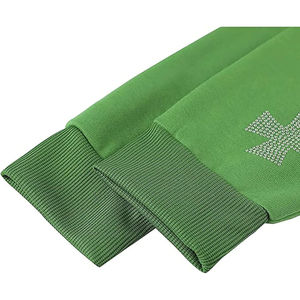 Chándal de diamantes de imitación para mujer disponible en tarifa al por mayor logotipo personalizado gran oferta de alta calidad con chándales ligeros - Product Image 4