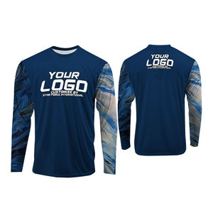 Sudadera CON CAPUCHA DE PESCA UPF50 + camisas de pesca al por mayor con capucha logotipo personalizado manga larga poliéster secado rápido al aire libre ligero - Product Image 2