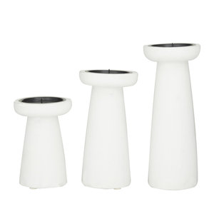 Candle Stick Holder for Home Decoration Hot Selling Candle Holder in <b>White</b> Finishing for Decorative Use - Product Image 1