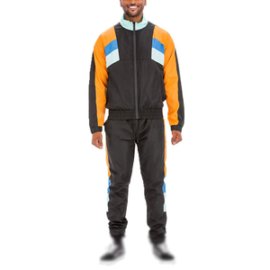 Ensemble de survêtement décontracté pour hommes, coupe-vent personnalisé, multicolore, panneaux unis, pour les garçons de grande taille, vêtements d'hiver - Product Image 1