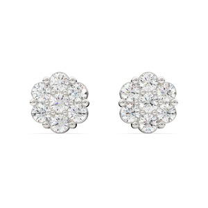 Pendientes de diamantes de corte princesa de la mejor calidad con acabado plateado para mujer, fiesta de boda o regalo disponible a un precio asequible - Product Image 3