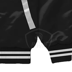 Veste d'hiver en satin pour homme, service OEM personnalisé, col montant et logo frontal, haute qualité, prix de gros, nouvelle conception, vente chaude - Product Image 4