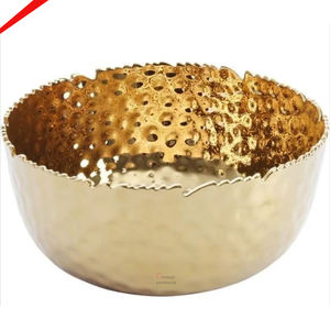 most demanding <b>golden</b> finished designer serving bowl for hotel restaurant and <b>bar</b> - Product Image 3