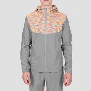 Custom Lightweight Windbreaker Zip Up <b>Men's</b> <b>Jackets</b> Nylon <b>Camo</b> Cut and Sew Boxy Waterproof Zipper <b>Jacket</b> Wholesale Rate - Product Image 1