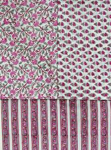 <b>Hot</b> Sale 100% Cotton Fabric Soft Lightweight Hand Block Printed Flower Designs Yard Women Garments Bags Crafts-Direct Factory - Product Image 2