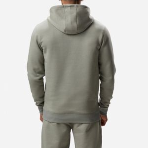 Ensemble de survêtement d'hiver écologique unisexe 2-en-1 avec capuche et cordon de serrage, design streetwear, en tissu polyester/coton - Product Image 4