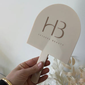 Meilleur accessoire pour cils et sourcils Miroir de décoration de <span class=keywords><strong>salon</strong></span> en acrylique Miroir à main pour le maquillage Miroir à main compact Miroir de maquillage pour coiffeuse de luxe - Product Image 3