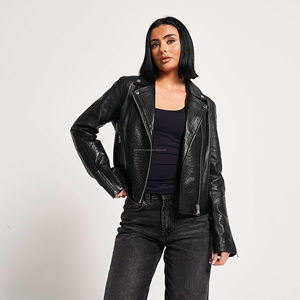 Chaquetas de cuero puro para mujer fabricante pakistaní | Nuevo estilo de moda | Chaquetas de cuero con cremallera transpirable para mujer - Product Image 5