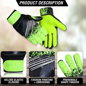 Gants de gardien de but professionnels Gants de football 4mm Doigt de protection Gants de football respirants Gardien de but - Product Image 4