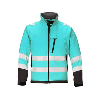 Chaqueta de seguridad de alta visibilidad para hombre, chaqueta de trabajo de seguridad para exteriores de manga larga reflectante, chaqueta de seguridad de secado rápido para hombre - Product Image 1