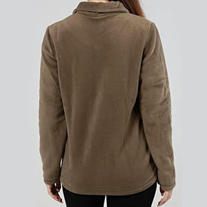 Wholesales <b>Lightweight</b> Fleece Winter Wear <b>Jacket</b> Insulated Long Sleeve Jumpers Polar Fleece Custom Full Zip up <b>Women</b> <b>Jackets</b> - Product Image 3