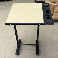 Bureau assis-debout réglable en hauteur OEM 60x60cm, petite table d'ordinateur de bureau, table d'ordinateur portable pour fabricant