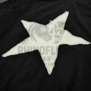 เสื้อฮู้ดปักลายสำหรับผู้ชายมีฮู้ดผ้าคอตตอนผสมสีพื้นแบบวินเทจ - Product Image 6