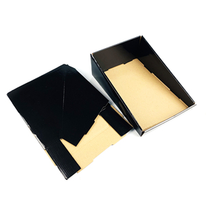 <strong>Custom</strong> Black Paper Shelf Retail Packaging Foldable Paper Corrugated Cardboard <strong>Counter</strong> <strong>Display</strong> Shelves Packaging <strong>Box</strong> - Product Image 4