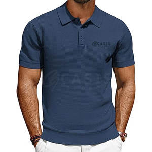 Prix de gros design unique Polo tricoté pour homme nouveauté Polo tricoté à séchage rapide pour homme - Product Image 1