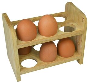 Bandeja de almacenamiento de huevos de madera con forma de gallina, diseño de tendencia, Hotel, hogar, cocina, usos, soporte de madera de acacia para huevos, bandeja de 12 huevos de Color marrón - Product Image 6