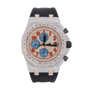 Reloj Automático con Incrustaciones de Moissanita, Estilo Hip Hop para Hombre, Esfera Grande, Joyería de Diamantes Personalizada - Product Image 1