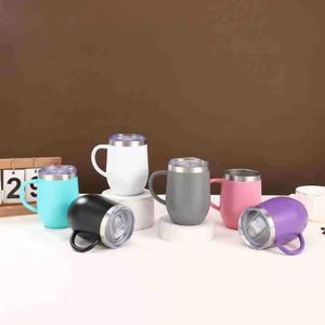 Vaso Térmico de Acero Inoxidable de 320 ml al por Mayor, Vaso de Viaje con Aislamiento al Vacío de Doble Pared, con Tapa y Asa - Product Image 2