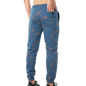 Jogging décontracté pour homme en toile personnalisé avec logo, séchage rapide, respirant, avec rabat sur les jambes et poches arrière - Product Image 3